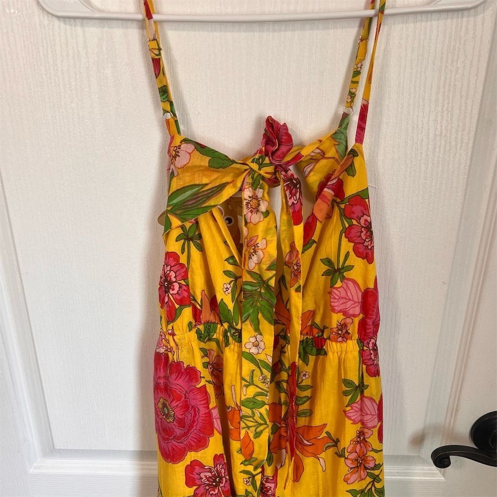 Band of the Free Women's Floral Maxi Dress Yellow Size Small Casual NWT - Picture 3 of 7
